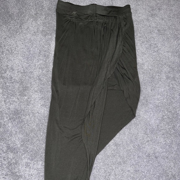 Express Olive Green High-Low Maxi - Picture 1 of 5